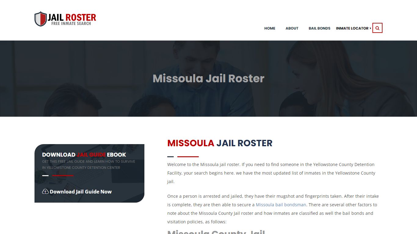 Find Missoula County Jail inmates using this Missoula Jail ...